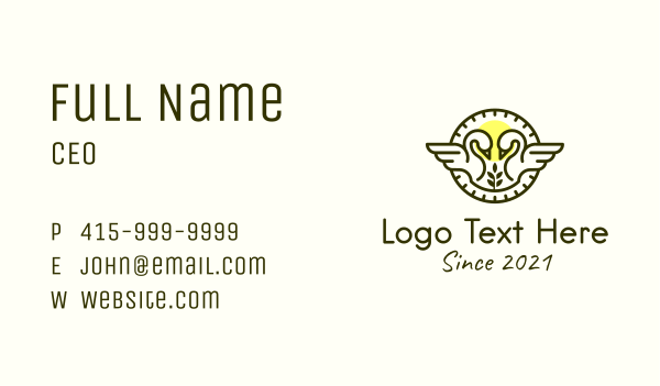 Duck Emblem Outline  Business Card Design Image Preview