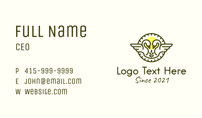Duck Emblem Outline  Business Card Image Preview