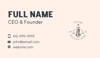 Female Justice Scale Business Card Design