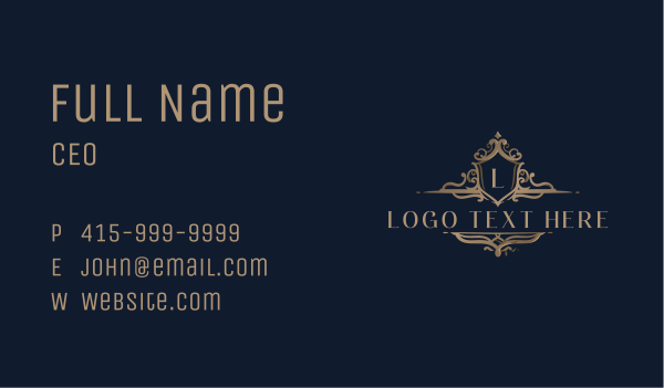 Royal Deluxe Boutique Business Card Design Image Preview