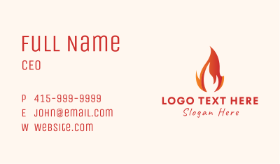 Blazing Fire Energy  Business Card Image Preview