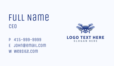 Drone Camera Surveillance Business Card Image Preview