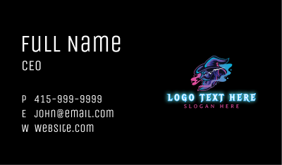 Wizard Vape Smoke Gaming Business Card Image Preview