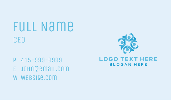 People Cooperative Team Business Card Design Image Preview