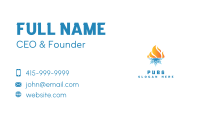 Snowflake Flame Thermal Business Card Image Preview