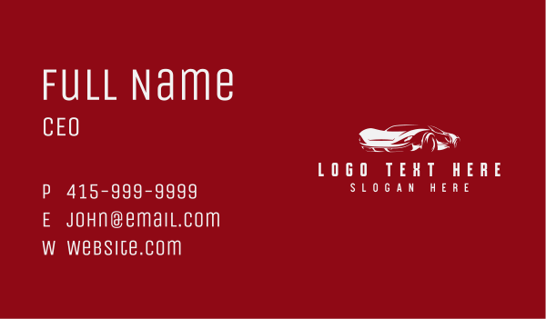 Sports Car Vehicle Business Card Design Image Preview