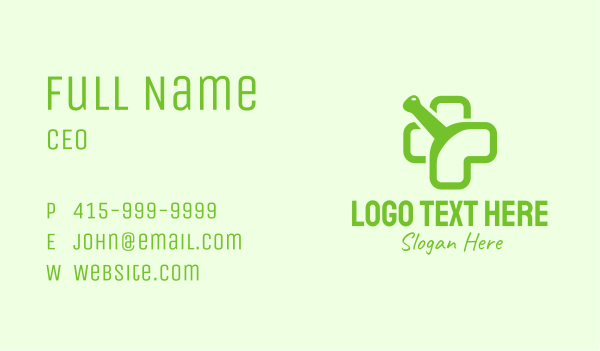 Green Pharmaceutical Cross Business Card Design Image Preview