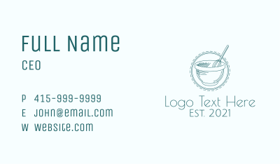 Blue Mixing Bowl Business Card Image Preview