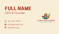 Beaver Trowel Brick Business Card Image Preview