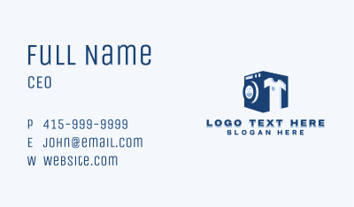 Laundry Washing Dryer Business Card Image Preview