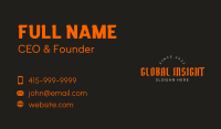 Urban Gothic Wordmark Business Card Image Preview