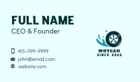 Water Car Wash Wheel Business Card Image Preview