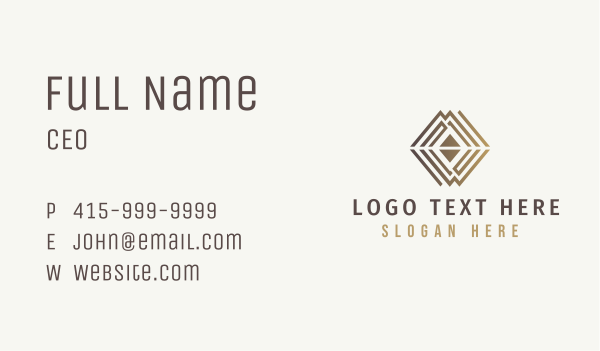 Deluxe Diamond Jewelry Business Card Design Image Preview