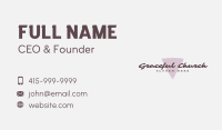 Triangle Beauty Spa Wordmark Business Card Image Preview