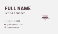 Triangle Beauty Spa Wordmark Business Card Image Preview