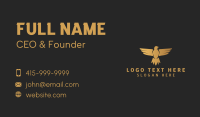 Gradient Golden Eagle Business Card Image Preview
