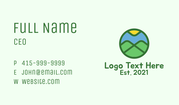 Outdoor Mountain  Badge  Business Card Design Image Preview