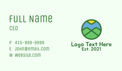 Outdoor Mountain  Badge  Business Card Image Preview