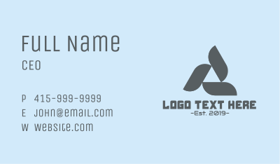 Triangle Turbine Business Card Image Preview