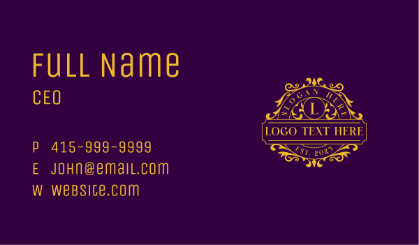 Luxury Elegant Jewelry Business Card Design Image Preview