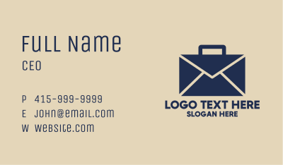 Mail Briefcase Business Card Image Preview