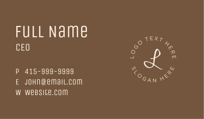 Premium Brand Lettermark Business Card Image Preview