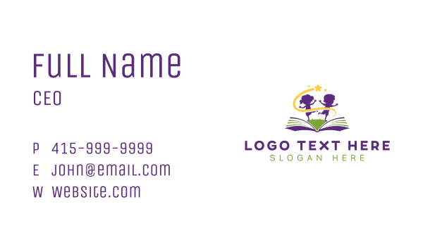 Book Children Learning Business Card Design Image Preview