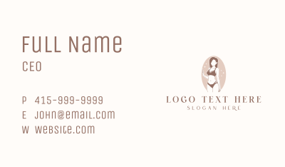 Bikini Woman Fashion  Business Card Image Preview