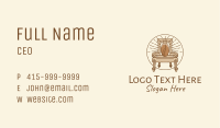 Coffee Throne Cafe Business Card Image Preview