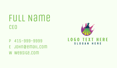 Brush Paint Splatter Business Card Image Preview