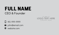 Luxury Feminine Wordmark Business Card Design