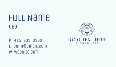 Roofing Home Builder Business Card Image Preview