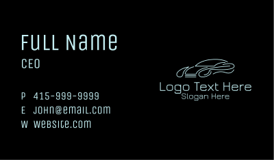 Modern Sports Car  Business Card Image Preview
