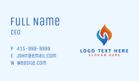 Warm & Cold Temperature Business Card Image Preview