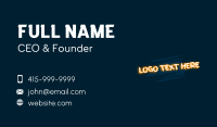 Brush Stroke Wordmark Business Card Image Preview