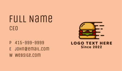 Burger Fast Food Business Card Image Preview