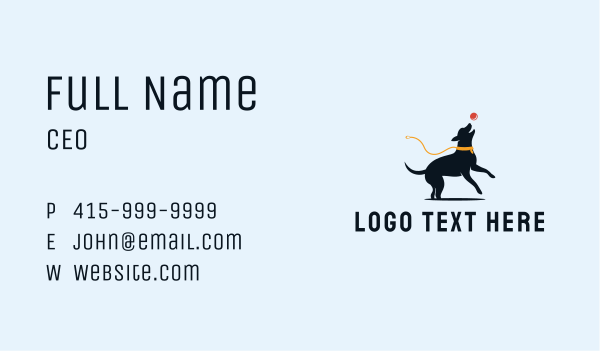 Pet Dog Ball Business Card Design Image Preview