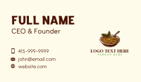 Pasta Dish Bistro Business Card Preview