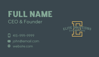 Athletic Academy Letter Business Card Image Preview