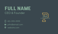Athletic Academy Letter Business Card Image Preview