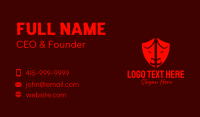 Red Bullfight Shield  Business Card Preview