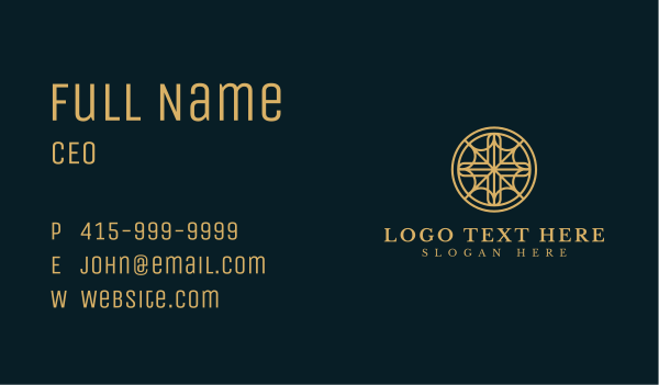 Emblem Religious Cross Business Card Design Image Preview