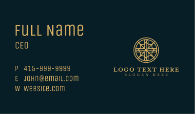 Emblem Religious Cross Business Card