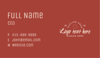 Vintage Cursive Store Business Card Image Preview
