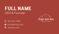 Vintage Cursive Store Business Card Image Preview