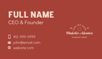 Vintage Cursive Store Business Card Image Preview