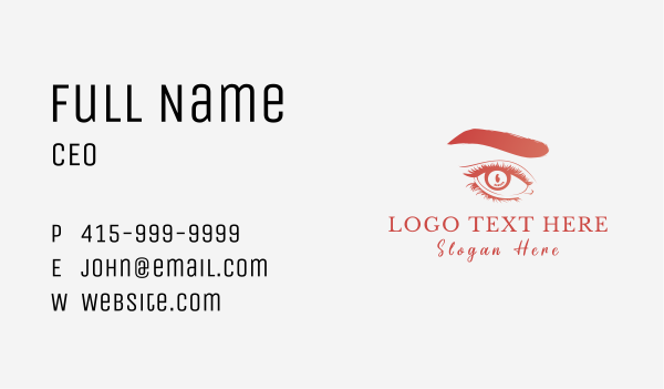 Beauty Eye Wellness Business Card Design Image Preview