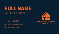 Orange Home Improvement Realtor  Business Card Design