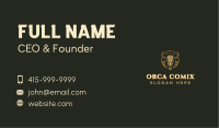 Rustic Bull Ranch Business Card Design