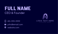 Advertising Studio Letter A Business Card Image Preview